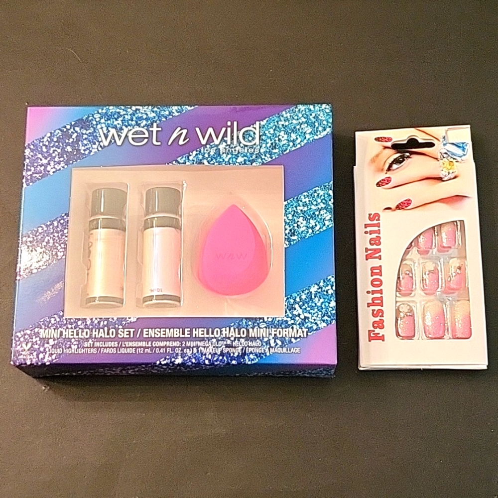 NEW Hello Halo Glam Glow & False Nails Set!